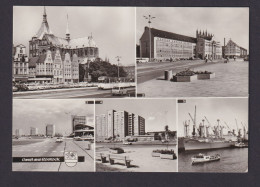 Ansichtskarte Rostock Mecklenburg Vorpommern Ernst Thälmann Platz Rathaus - Autres & Non Classés