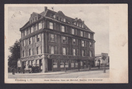 Ansichtskarte Friedberg Hessen Gastronomie Hotel Deutsches Haus Am Bahnhof Bes. - Other & Unclassified