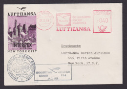 Briefmarken Flugpost Brief Air Mail Bund BRD Lufthansa AFS Absenderfreistempel - Covers & Documents