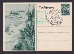 Fischer Hochseefischer Briefmarken Deutsches Reich Ganzsache Propaganda SST - Storia Postale