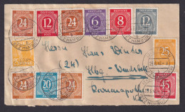 Briefmarken All. Besetzung Gemeinschaft Brief Zehnfachfrankatur Trittau Hamburg - Autres & Non Classés