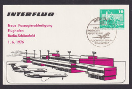 Briefmarken Flugpost Air Mail DDR Privatganzsache Berlin 7 Schönefeld Neue - Brieven En Documenten