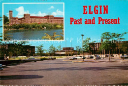 73229718 Elgin_Illinois Past And Present Civic Center Historical Main Plant Of E - Sonstige & Ohne Zuordnung