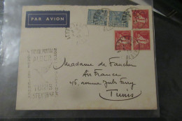 Algérie - 1er Vol Postal ALGER TUNIS 3 Février 1936 - Posta Aerea