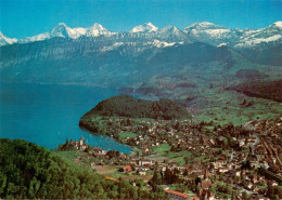 13950766 Spiez_Thunersee_BE Mit Eiger Moench Und Jungfrau - Otros & Sin Clasificación