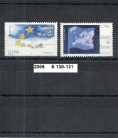 Série 2005 Timbre De Service Neuf** Y&T N° S 130-131 Conseil De L'Europe - Mint/Hinged