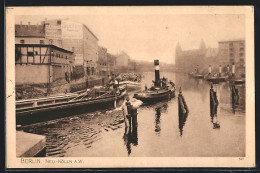 AK Berlin-Neukölln, Dampfer Auf Dem Wasser  - Neukoelln