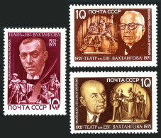 Russia 3906-3908, Hinged. Michel 3839-3841. Vakhtangov, Shchukin, Simonov, 1971. - Neufs