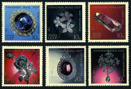 Russia 3917-3922, MNH. Mi 3950-3955. Precious Jewels, Diamond Fund USSR, 1971. - Neufs