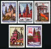 Russia 3880,3910-3913,3914,MNH. Kremlin 1971.Girki,Pscov,Velikaya River,Novgorod - Neufs
