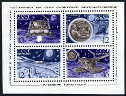 Russia 3837a Sheet,MNH.Michel 3861-3864 Bl.68. Luna 17 Moon Mission,1971. - Neufs