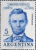 ARGENTINA - BIRTH SESQUICENTENNIAL OF ABRAHAM LINCOLN (1809-1865), STATESTAM AND FORMER USA PRESIDENT 1960 - MNH - Nuevos