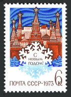 Russia 4024, MNH. Michel 4062. New Year 1973. Kremlin And Snowflake. 1972. - Neufs