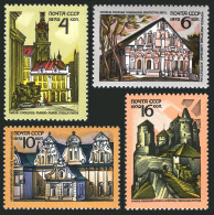 Russia 3992-3995, MNH. Mi 4027-4030. Historic Architect Treasures, Ukraine, 1972 - Neufs