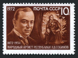 Russia 3966 Two Stamps, MNH. Michel 3999. Leonid Sobinov, Opera Singer, 1972. - Neufs