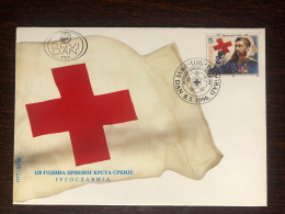 YUGOSLAVIA FDC COVER 1996 YEAR  RED CROSS HEALTH MEDICINE STAMPS - FDC