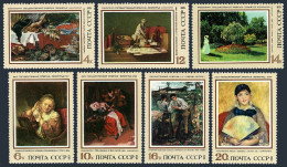 Russia 4141-4147, 4148, MNH. Michel 4187-4193, Bl.92. Foreign Paintings, 1973. - Neufs