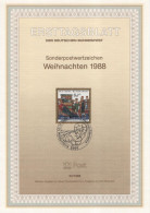 Germany Deutschland 1988-33 Weihnachtsmarke Weihnachten Weihnachts Weihnacht Christmas, Canceled In Bonn - 1981-1990
