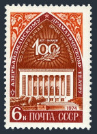 Russia 4174 Two Stamps, MNH. Michel 4215. Azerbaijan Theater, Centenary, 1974. - Neufs