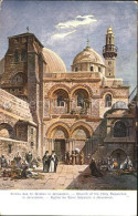 11660140 Jerusalem Yerushalayim Kirche Des Heiligen Grabes Kuenstlerkarte Israel - Israel