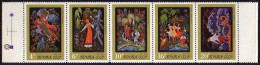 Russia 4400-4404a, MNH. Mi 4434-4438. Palekh Art State Museum, 1975. Folklore. - Ongebruikt