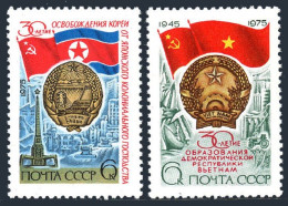 Russia 4366-4367 Blocks/4, MNH. Mi 4400-4401. Liberation Of Korea, Viet Nam, 30. - Unused Stamps