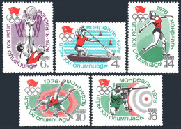 Russia 4445-4450,4472, MNH. Mi 4478-4482, Bl.113, 115. Olympics Montreal-1976. - Unused Stamps