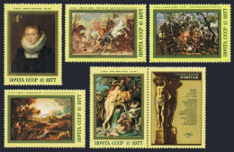 Russia 4572-4577 Label 2, MNH. Michel 4607-4611. Peter Paul Rubens-400.1977. - Nuevos