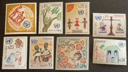 MONACO - MNH** - 1963 - # 599/606 - Unused Stamps