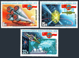 Russia 4670-4672,MNH.Michel 4735-4747. 1978.Soviet-Polish Space Flight. - Neufs