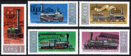 Russia 4657-4661, MNH. Michel 4715-4719. Locomotives, 1978. - Unused Stamps