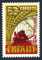 Russia 4634 Block/4,MNH.Mi 4692. Giant Collective Grain Farm,Rostov Region,1978. - Nuevos