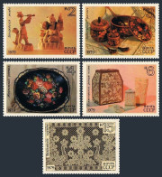 Russia 4753-4757, MNH. Mi 4849-4853. Folk Art 1979. Bogorodsk, Khokhloma,Vologda - Unused Stamps