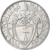 Monnaie, Cité Du Vatican, Pius XII, 2 Lire, 1942, Roma, SPL, Acier Inoxydable - Vaticano