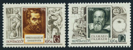 Russia 2985-2986, MNH. Michel 3005-3006. Michelangelo, Galileo, 1964. - Nuevos