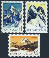 Russia 2982-2984, MNH. Mi 3002-3004. Mountains 1964: Khan Tengri, Kazbek, Ushba. - Nuevos