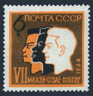 Russia 2929 2 Stamps,MNH.Mi 2940. Congress Of Anthropologists,Ethnographers,1964 - Nuevos