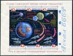 Russia 2930A Sheet, MNH. Michel Bl.34x. Conquest Of Space, 1964. - Nuevos