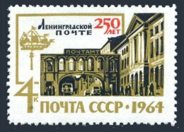 Russia 2912 Two Stamps, MNH. Mi 2930. Leningrad Postal Service, 250th Ann. 1964. - Nuevos
