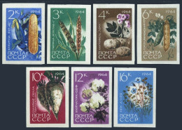 Russia 2913-2919 Imperf, MNH. Michel 2922-2928B. Agricultural Plants,1964. Corn, - Nuevos