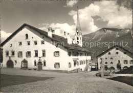 11658866 Zuoz GR Dorfplatz Mit Plantahaus Zuoz GR - Sonstige & Ohne Zuordnung