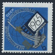 Russia 3065 Two Stamps, MNH. Michel 3084. Film Festival, Moscow 1965. - Ongebruikt