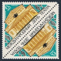 Russia 3042 Tete-beche, MNH. Michel 3069. Theater Day, 1965. Bolshoi Theater. - Ongebruikt