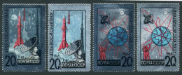 Russia 3022-3023 2 Printings,MNH.Michel 3042-3043. Cosmonauts' Day 04.12.1965. - Ongebruikt