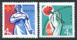 Russia 2996-2997, MNH. Michel 3015-3016. Blood Donors. 1965 - Ungebraucht
