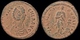 Aelia Flaccilla, Augusta AE Follis  Empress Standing Facing - Der Spätrömanischen Reich (363 / 476)