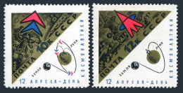 Russia 3193-3194, MNH.Mi 3205-3206. Day Of Space Research, 1966. Moon Station. - Nuovi