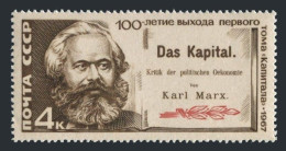 Russia 3360, Hinged. Mi 3380. Karl Marx, The Publication Of Das Kapital, 1967. - Nuevos