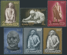 Russia 3319-3323A, MNH. Michel 3339-3343. Vladimir Lenin, 97. 1967. Sculptures. - Nuovi