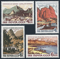 Russia 3530-3533, MNH. Michel 3555-3558. Landscapes 1968, Central Asia. Borovoe, - Neufs